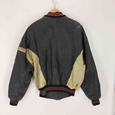ペレペレ pelle pelle marc buchanan ワッペン レザーレーシングジャケット メンズ