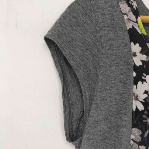 ポールスミスプラス Paul+ Paul Smith レーヨン コットン 花柄 フラワープリント 切替 半袖 ワンピース レディース import:M