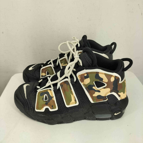 ナイキ NIKE AIR MORE UPTEMPO GS BLACK CAMO レディース JPN:23.5