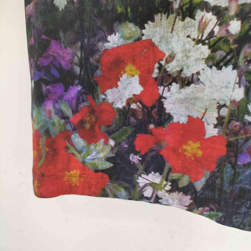 ポールスミスポール Paul Smith PAUL バックデザイン 花柄 フラワープリント 七分袖 ワンピース レディース 40