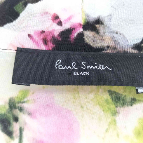 ポールスミスブラック Paul Smith BLACK 花柄 フラワープリント リボンワンピース レディース 44L