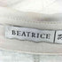 ベアトリス BEATRICE ボーダー柄 ラメ 変形 長袖 ポロシャツ ラガーシャツ レディース 38