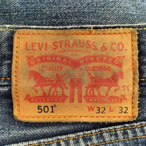 リーバイス Levis 501 ボタンフライ ストレートデニムパンツ メンズ W32 L32