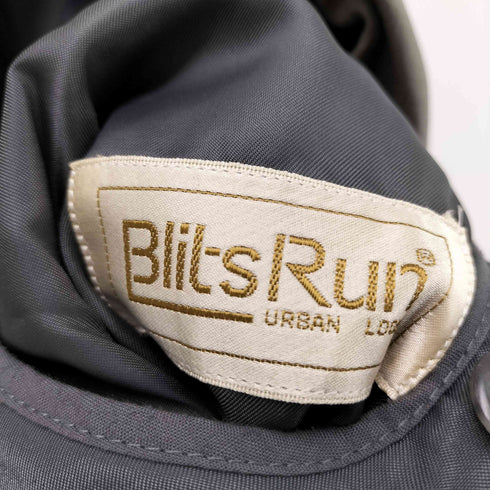 BlitsRun ライナー付き くるみボタン トレンチコート メンズ