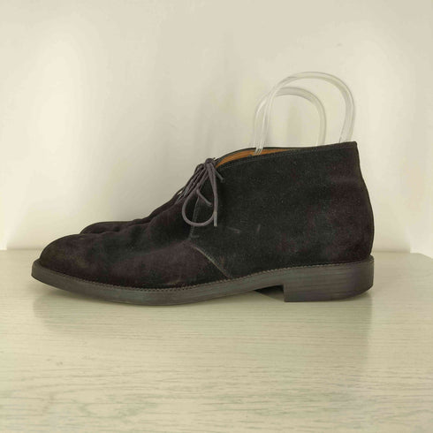 サルヴァトーレフェラガモ Salvatore Ferragamo STUDIO イタリア製 スエード チャッカブーツ メンズ UK:8