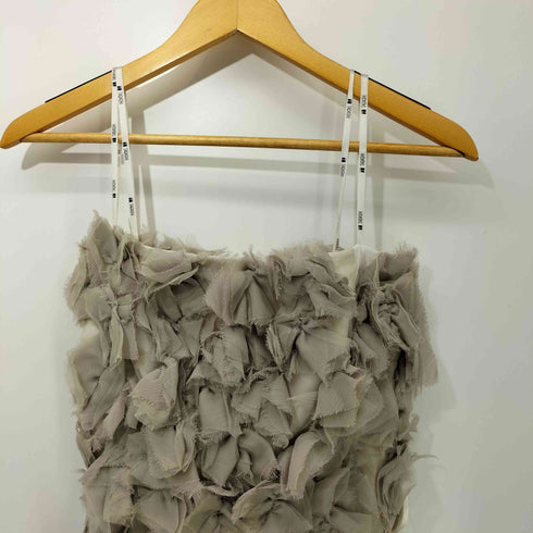 タダシショウジ TADASHI SHOJI USA製 シルク100 フリル ドレス キャミワンピース レディース JPN:2