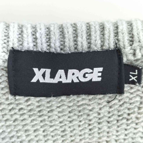 エクストララージ XLARGE STANDARD LOGO KNIT VEST Vネックニットベスト メンズ JPN:XL