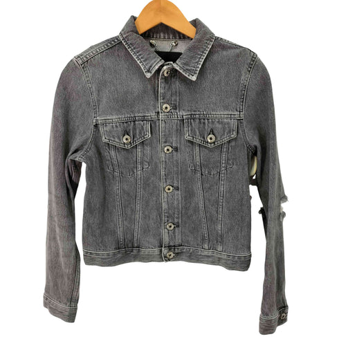 ディーゼル DIESEL DE-VELVET デニムジャケット 肘ダメージ加工 レディース import:XS