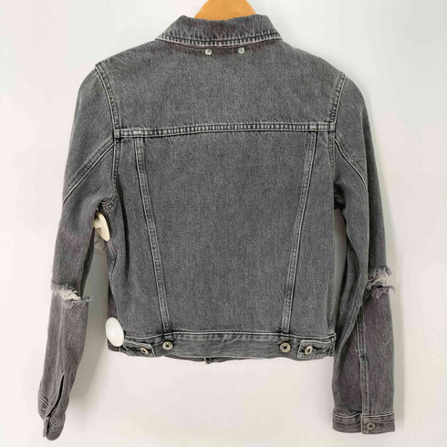 ディーゼル DIESEL DE-VELVET デニムジャケット 肘ダメージ加工 レディース import:XS