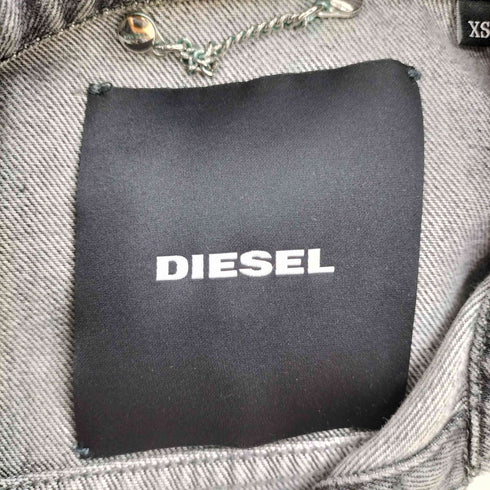 ディーゼル DIESEL DE-VELVET デニムジャケット 肘ダメージ加工 レディース import:XS