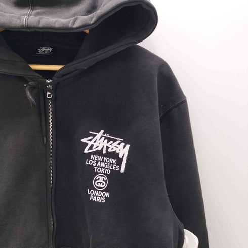 ステューシー Stussy BASIC STUSSY ZIP HOODIE ベーシック ジップ フーディー パーカー メンズ import:XL