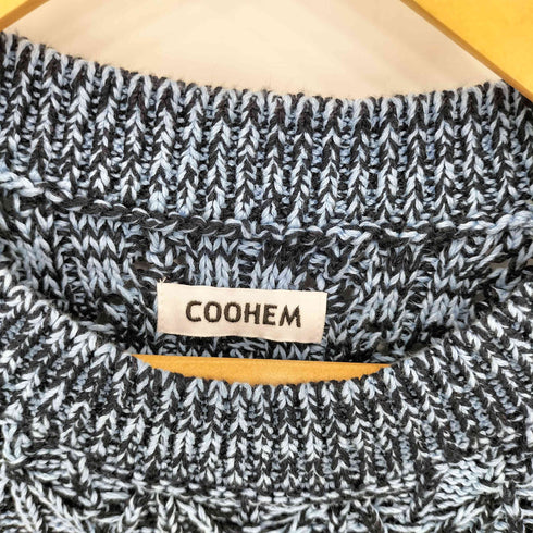 コーヘン COOHEM スカシ クルーネックニットベスト メンズ M