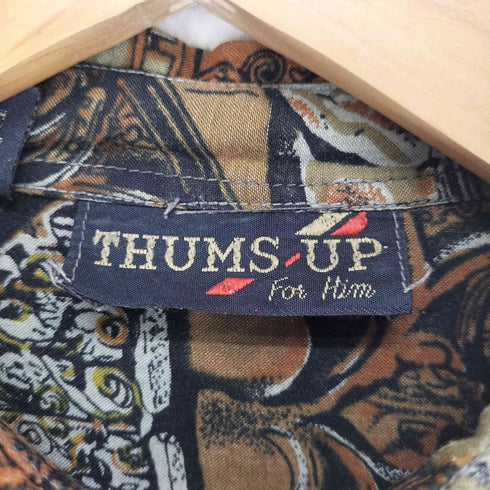 THUMS UP 総柄シャツ メンズ