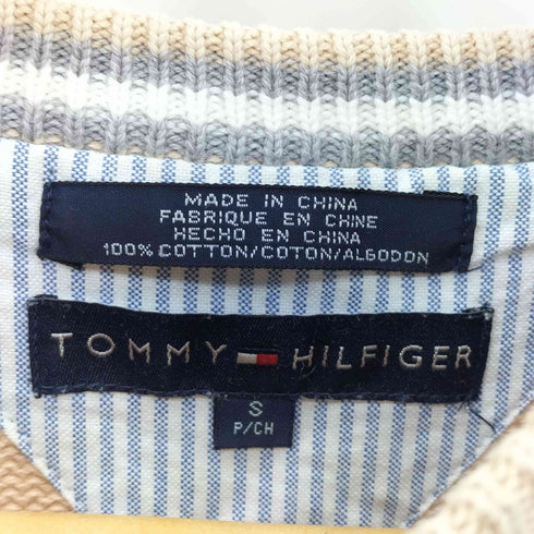 トミーヒルフィガー TOMMY HILFIGER 前V コットンプルオーバーニット メンズ S