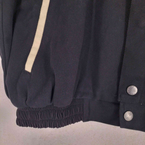 ASHLEY フロント刺繍 丸襟 ジャケット メンズ import:XL