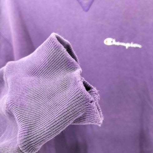 チャンピオン Champion 90s USA製 青タグ スクリプトロゴ クルーネック スウェット メンズ import:XL