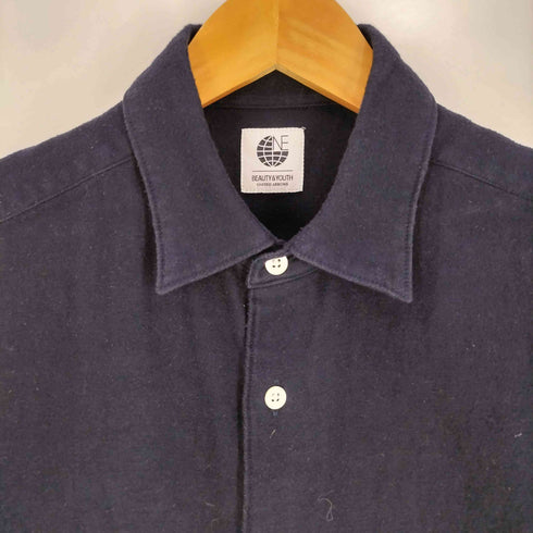 ビューティーアンドユースユナイテッドアローズ BEAUTY & YOUTH UNITED ARROWS 23AW ネルチェックフォルムテーパードシャツ メンズ JPN:S