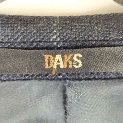 ダックス DAKS チェック柄 ウールテーラードジャケット メンズ