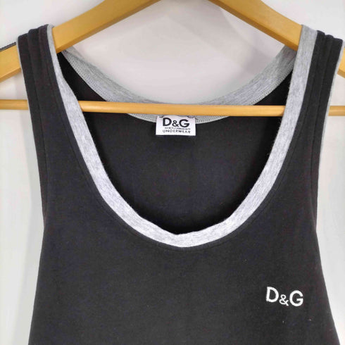 ディーアンドジードルチェアンドガッバーナ D&G DOLCE&GABBANA UNDERWEAR ロゴ刺繍 タンクトップ メンズ import:S