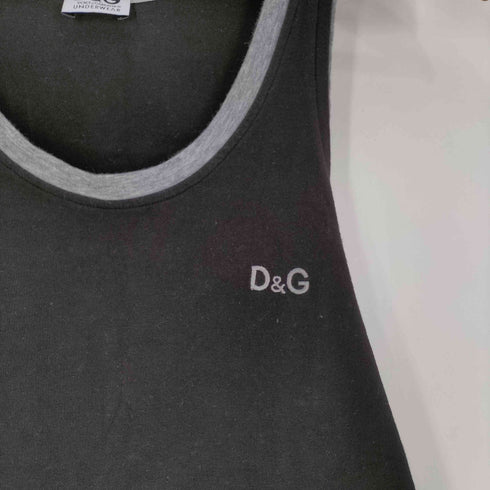 ディーアンドジードルチェアンドガッバーナ D&G DOLCE&GABBANA UNDERWEAR ロゴ刺繍 タンクトップ メンズ import:S