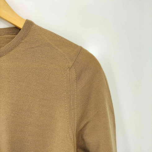 ジョンスメドレー JOHN SMEDLEY イングランド製 ウール クルーネック 半袖ニット サマーニット レディース import:M