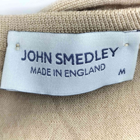 ジョンスメドレー JOHN SMEDLEY イングランド製 ウール クルーネック 半袖ニット サマーニット レディース import:M