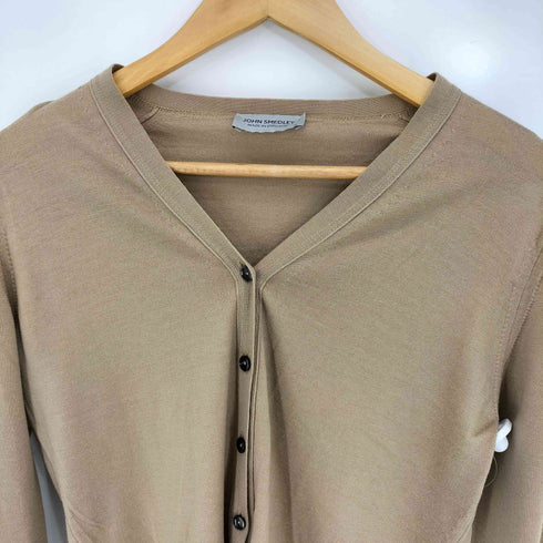 ジョンスメドレー JOHN SMEDLEY イングランド製 ウール Vネック カーディガン レディース import:M