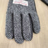 ハリスツイード Harris Tweed lamb leather 羊革 ヘリンボーン柄 手袋 メンズ