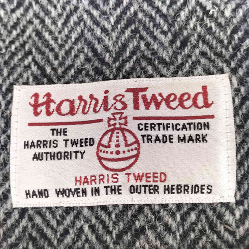 ハリスツイード Harris Tweed lamb leather 羊革 ヘリンボーン柄 手袋 メンズ