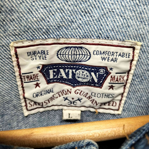 EATON オーバーサイズ デニム トラッカージャケット メンズ import:L