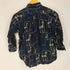 ブラックコムデギャルソン BLACK COMME des GARCONS 14SS 総柄 グラフィックプリント 7分袖 レギュラーカラーシャツ メンズ JPN:XS