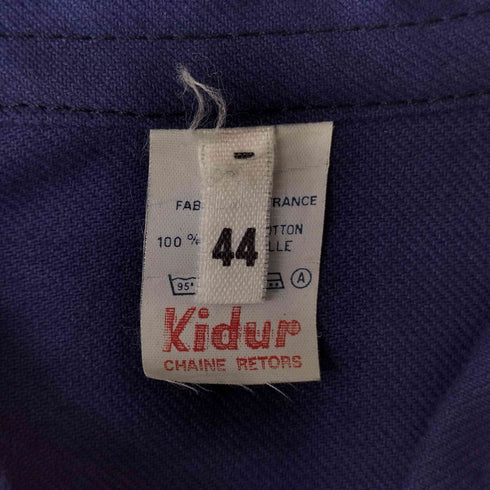 kidur ユーロ フレンチ ワークジャケット カバーオール メンズ 44