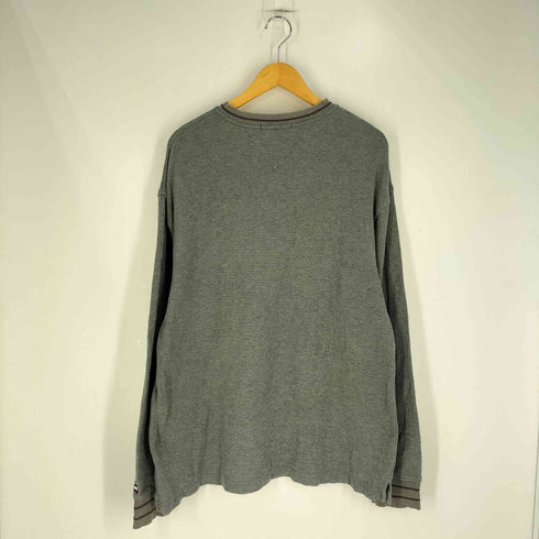 トミーヒルフィガー TOMMY HILFIGER 90S~00S ワッペン ヘンリーネック サーマルカットソー メンズ import:L