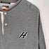 トミーヒルフィガー TOMMY HILFIGER 90S~00S ワッペン ヘンリーネック サーマルカットソー メンズ import:L