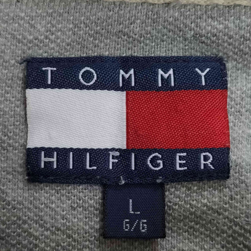 トミーヒルフィガー TOMMY HILFIGER 90S~00S ワッペン ヘンリーネック サーマルカットソー メンズ import:L