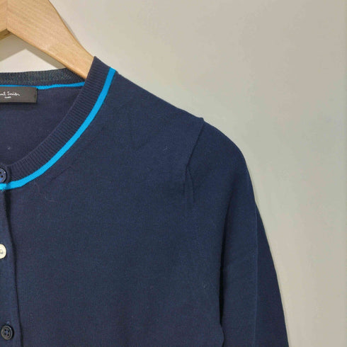 ポールスミスブラック Paul Smith BLACK コットン100 クルーネック カーディガン レディース JPN:M