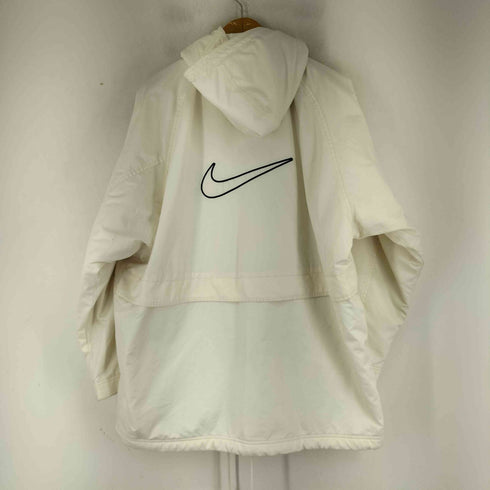 ナイキ NIKE 90S 銀タグ スウッシュロゴ ナイロンフーデッドジャケット メンズ import:M