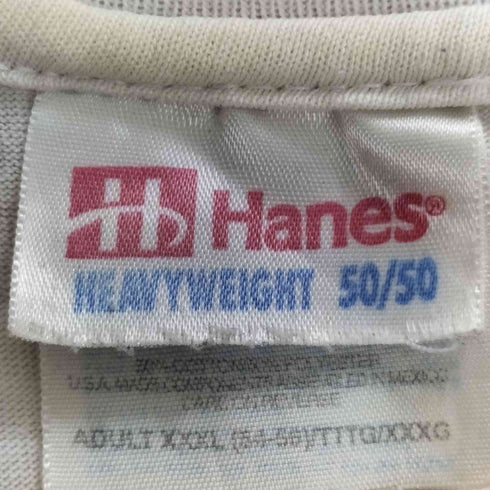 ヘインズ Hanes 00S バスプリント クルーネック Tシャツ メンズ XXXL