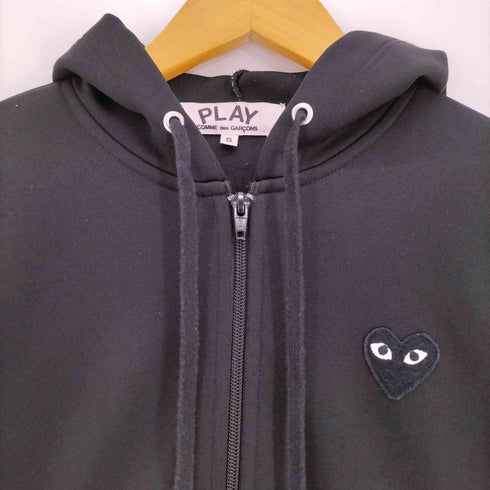 プレイコムデギャルソン PLAY COMME des GARCONS 18aw ブラックハートワッペン バックプリント ジップアップ パーカー レディース JPN:S