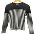 ブラックコムデギャルソン BLACK COMME des GARCONS 16ss ボーダードッキング クルーネック 長袖 カットソー レディース JPN:XS