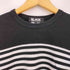 ブラックコムデギャルソン BLACK COMME des GARCONS 16ss ボーダードッキング クルーネック 長袖 カットソー レディース JPN:XS