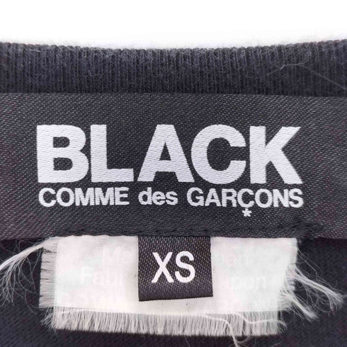 ブラックコムデギャルソン BLACK COMME des GARCONS 16ss ボーダードッキング クルーネック 長袖 カットソー レディース JPN:XS