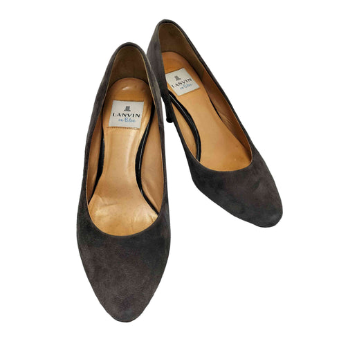ランバンオンブルー LANVIN en Bleu ラウンドトゥプレーンパンプス レディース JPN:23.5