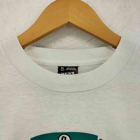 フルーツオブザルーム FRUIT OF THE LOOM 90s USA製 シングルステッチ アートプリント クルーネック ショートスリーブ Tシャツ メンズ import:XL