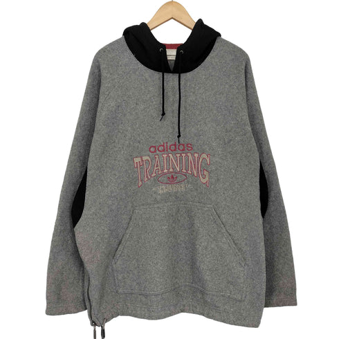 アディダスオリジナルス adidas Originals 80s-90s 万国旗タグ レーヨン混 サイドジップ プルオーバー パーカー メンズ import:L