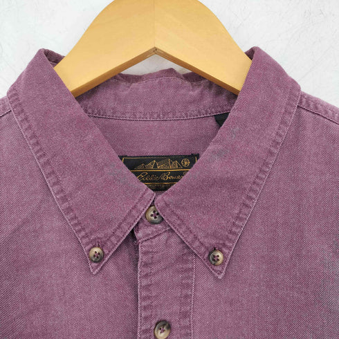 エディーバウアー Eddie Bauer 80-90s USA製 黒タグ コットン ボタンダウンシャツ メンズ import:XL