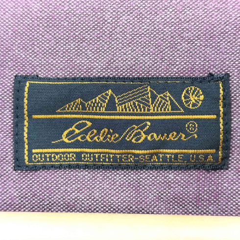 エディーバウアー Eddie Bauer 80-90s USA製 黒タグ コットン ボタンダウンシャツ メンズ import:XL