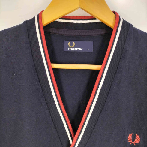 フレッドペリー FRED PERRY TIPPED PIQUE CARDIGAN 鹿の子 Vカーディガン メンズ import:S