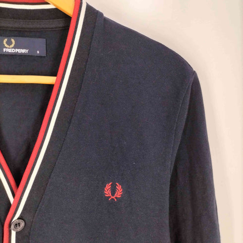 フレッドペリー FRED PERRY TIPPED PIQUE CARDIGAN 鹿の子 Vカーディガン メンズ import:S