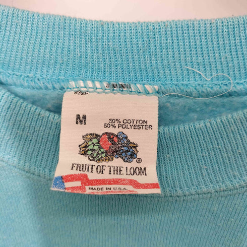 フルーツオブザルーム FRUIT OF THE LOOM 90s USA製 ミュージカル ロゴ プリント ラグラン クルーネック スウェット メンズ import:M